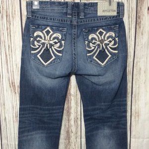 AFFLICTION Blake Jeans distressed embellish 31x30